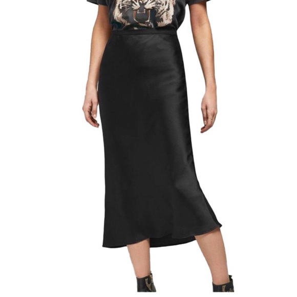 Rachel Zoe Dresses & Skirts - Rachel Zoe black slip skirt midi